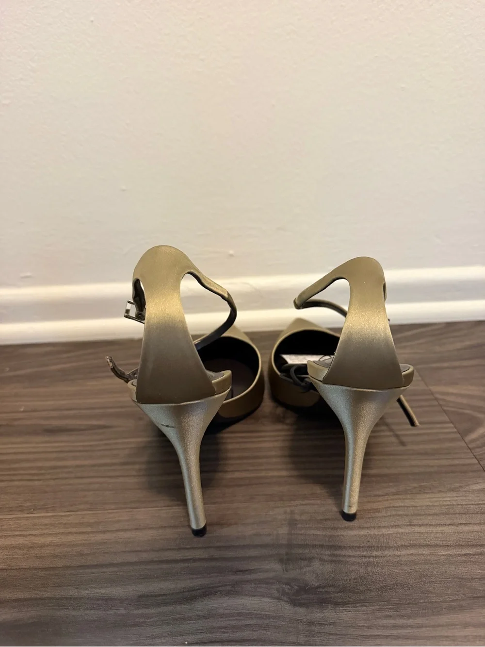 Zara Women's Satin Ankle Strap Heels